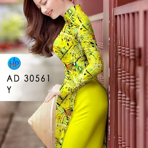 Vải áo dài hoa bồ công anh