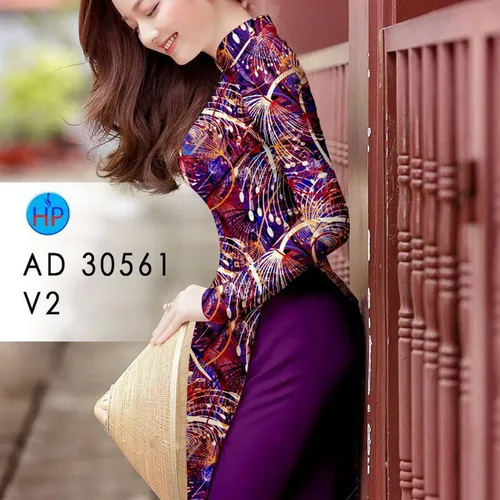 Vải áo dài hoa bồ công anh