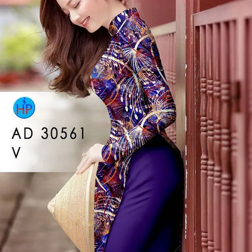 Vải áo dài hoa bồ công anh