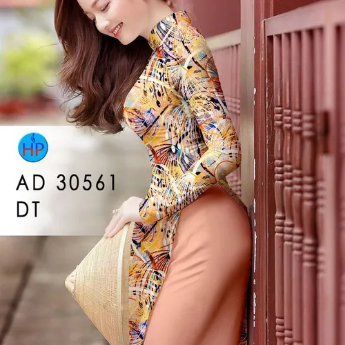 Vải áo dài hoa bồ công anh