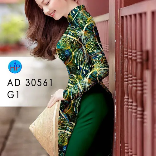 Vải áo dài hoa bồ công anh