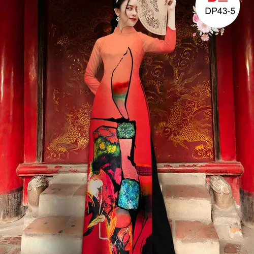 Vải áo dài họa tiết lập thể đẹp