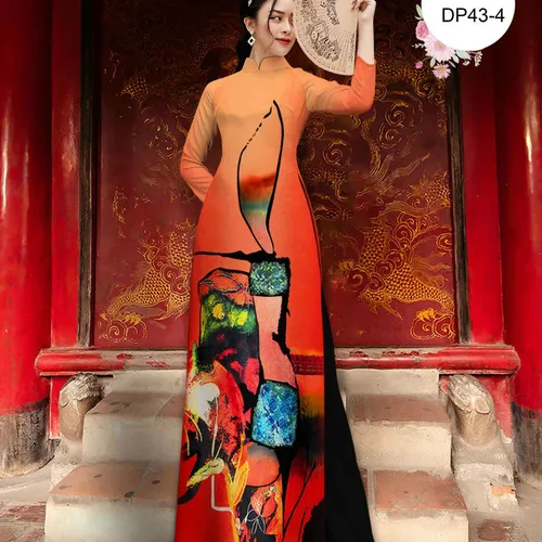 Vải áo dài họa tiết lập thể đẹp