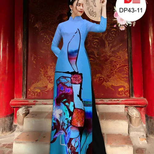 Vải áo dài họa tiết lập thể đẹp