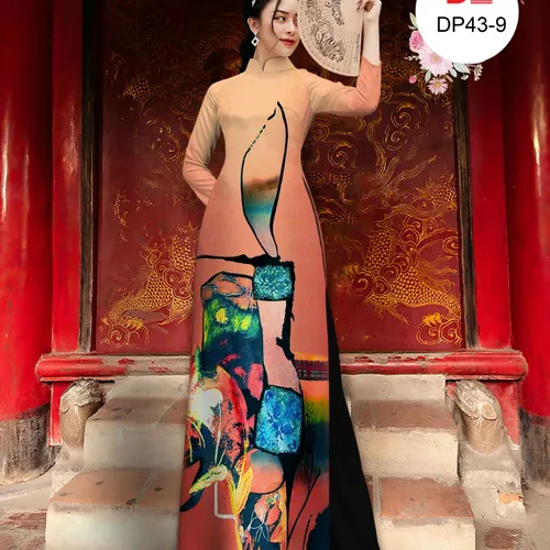 Vải áo dài họa tiết lập thể đẹp