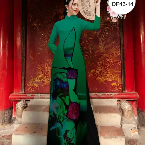 Vải áo dài họa tiết lập thể đẹp