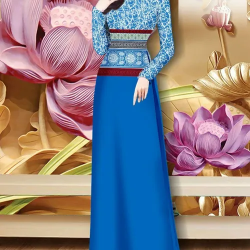 Vải áo dài hoa văn thổ cẩm