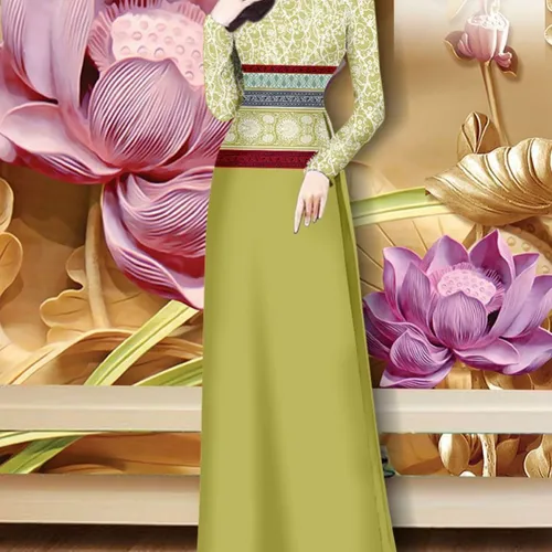 Vải áo dài hoa văn thổ cẩm