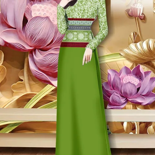 Vải áo dài hoa văn thổ cẩm