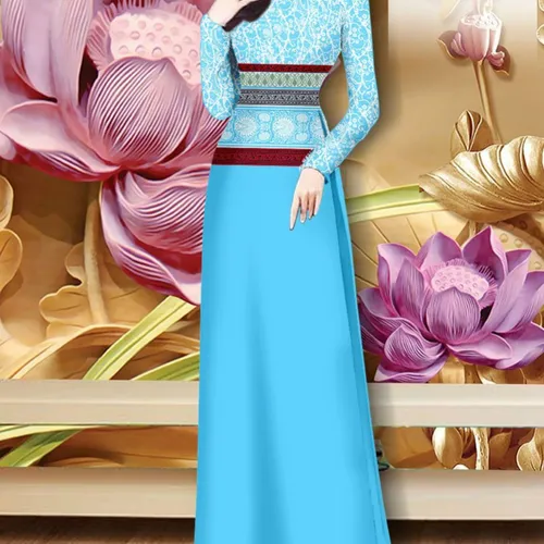 Vải áo dài hoa văn thổ cẩm