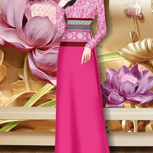 Vải áo dài hoa văn thổ cẩm