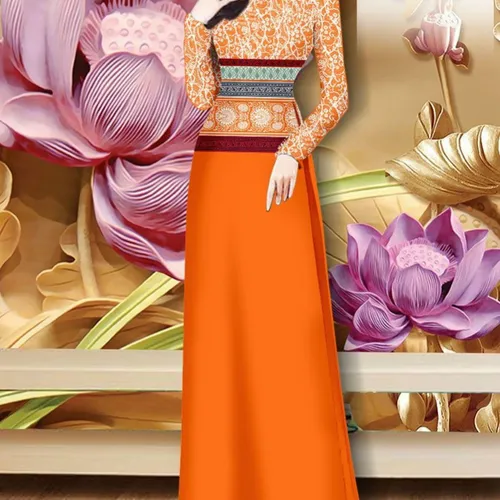 Vải áo dài hoa văn thổ cẩm