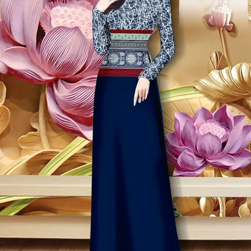 Vải áo dài hoa văn thổ cẩm