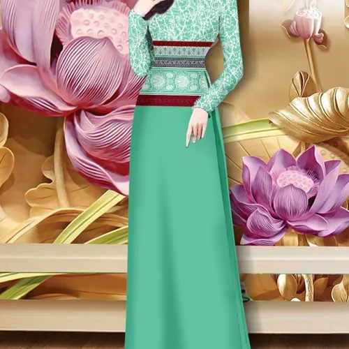 Vải áo dài hoa văn thổ cẩm