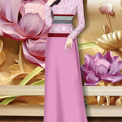 Vải áo dài hoa văn thổ cẩm