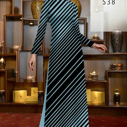 Vải kẻ sọc lụa vân gỗ