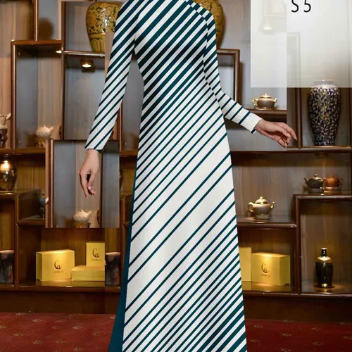 Vải kẻ sọc lụa vân gỗ