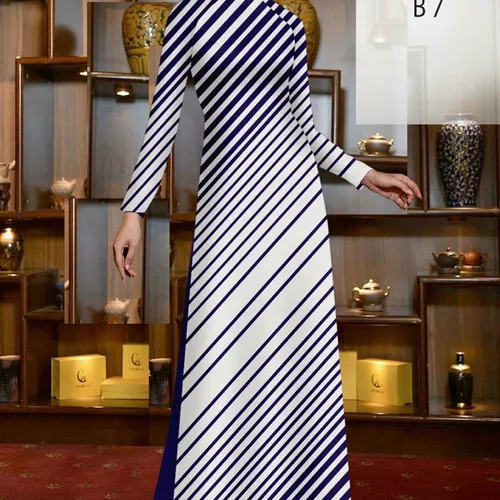 Vải kẻ sọc lụa vân gỗ