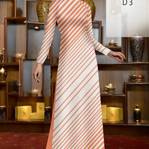 Vải kẻ sọc lụa vân gỗ