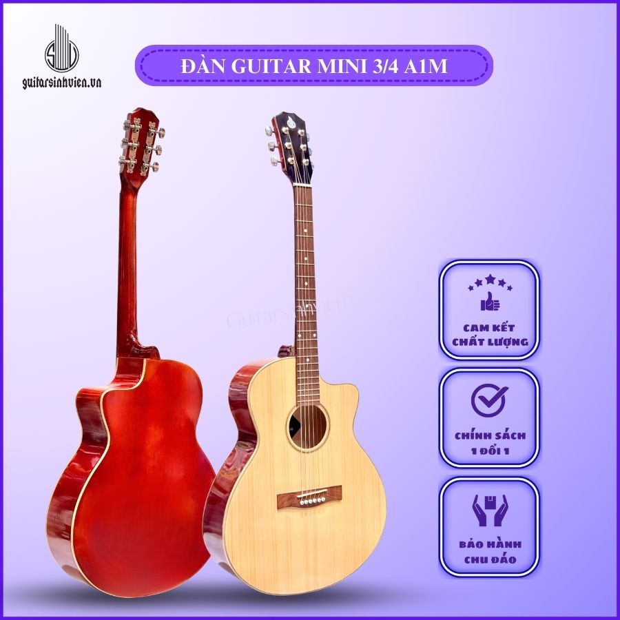 Đàn Guitar Mini Acoustic 3/4 SV-A1M Đàn Guitar Mini Acoustic 3/4 SV-A1M