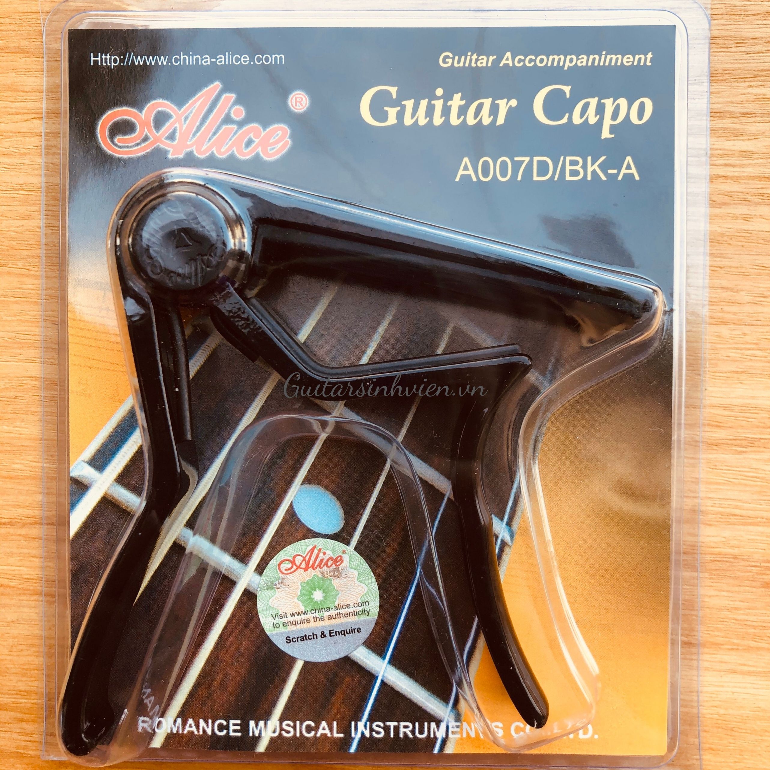 Capo đàn guitar Alice A007D/BK-A Capo đàn guitar Alice A007D/BK-A