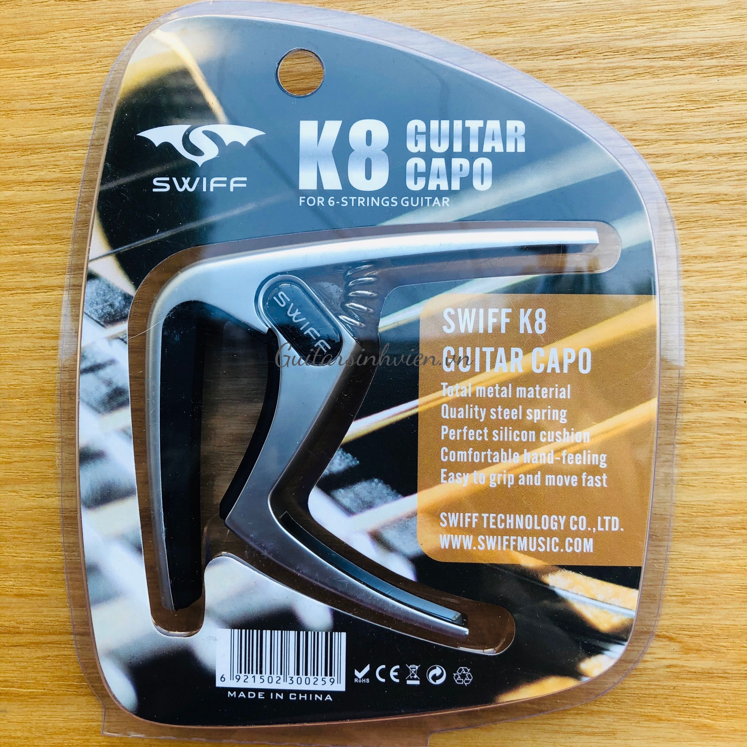 Capo đàn guitar cao cấp Swiff K8 Capo đàn guitar cao cấp Swiff K8