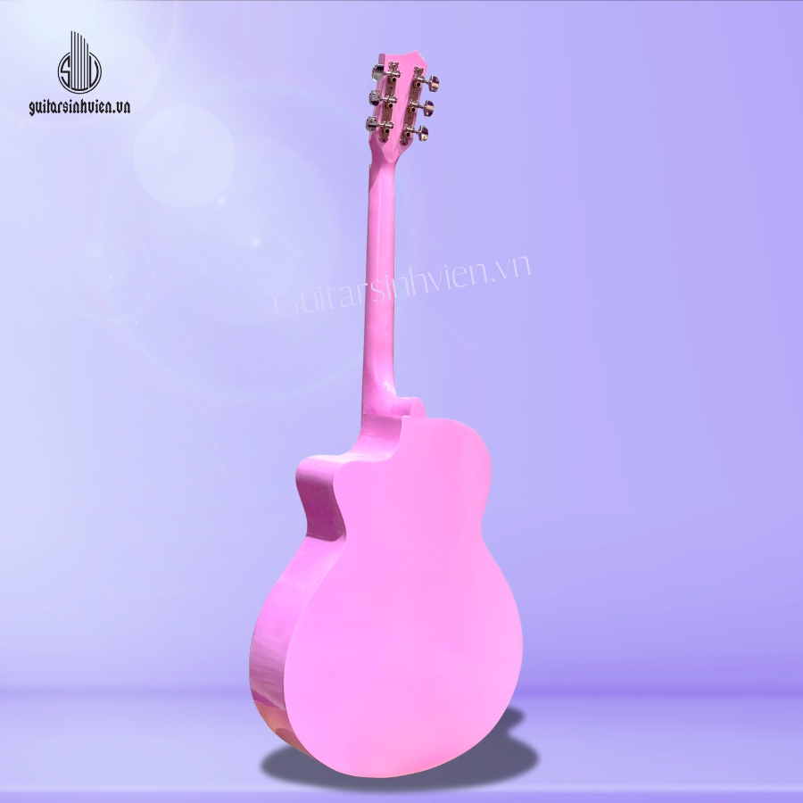 Đàn guitar acoustic màu hồng dễ thương SV-A1CL Đàn guitar acoustic màu hồng dễ thương SV-A1CL