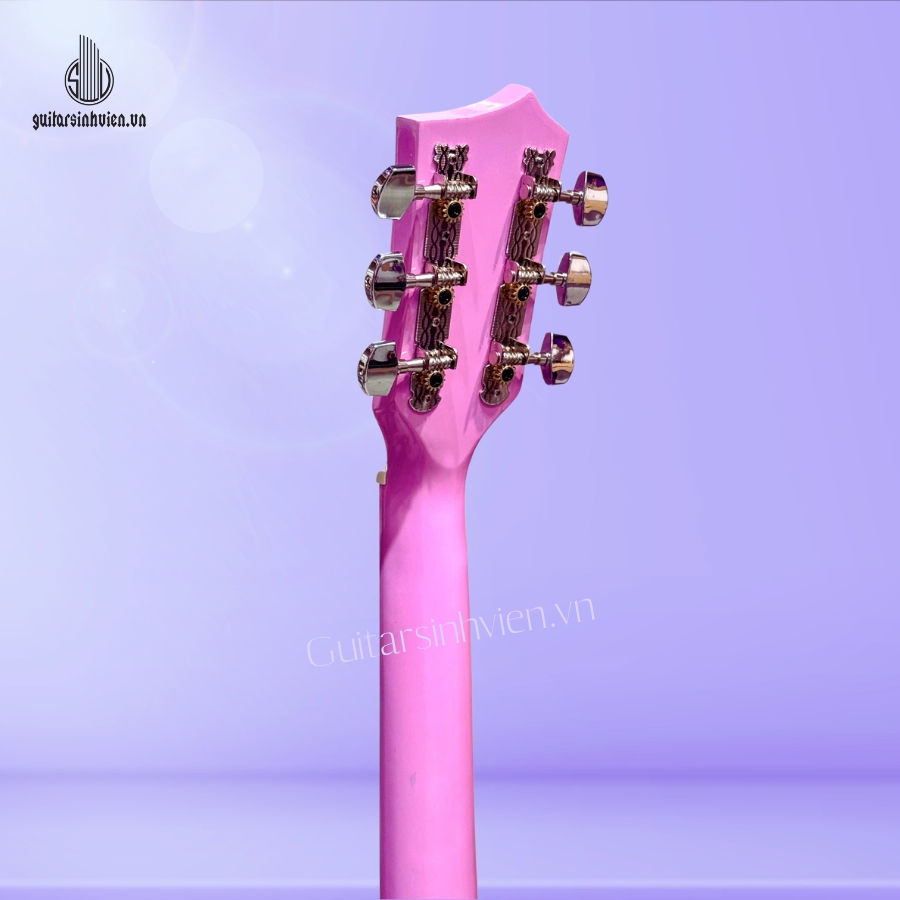 Đàn guitar acoustic màu hồng dễ thương SV-A1CL Đàn guitar acoustic màu hồng dễ thương SV-A1CL