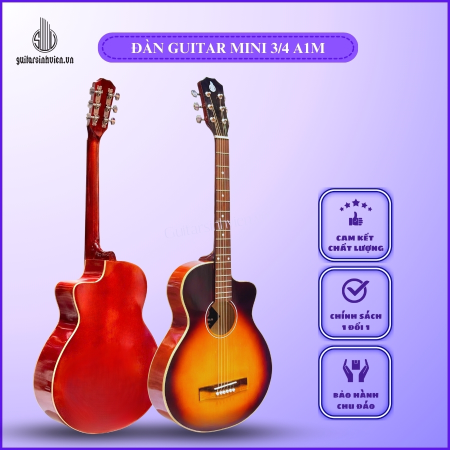 Đàn Guitar Mini Acoustic 3/4 SV-A1M Đàn Guitar Mini Acoustic 3/4 SV-A1M