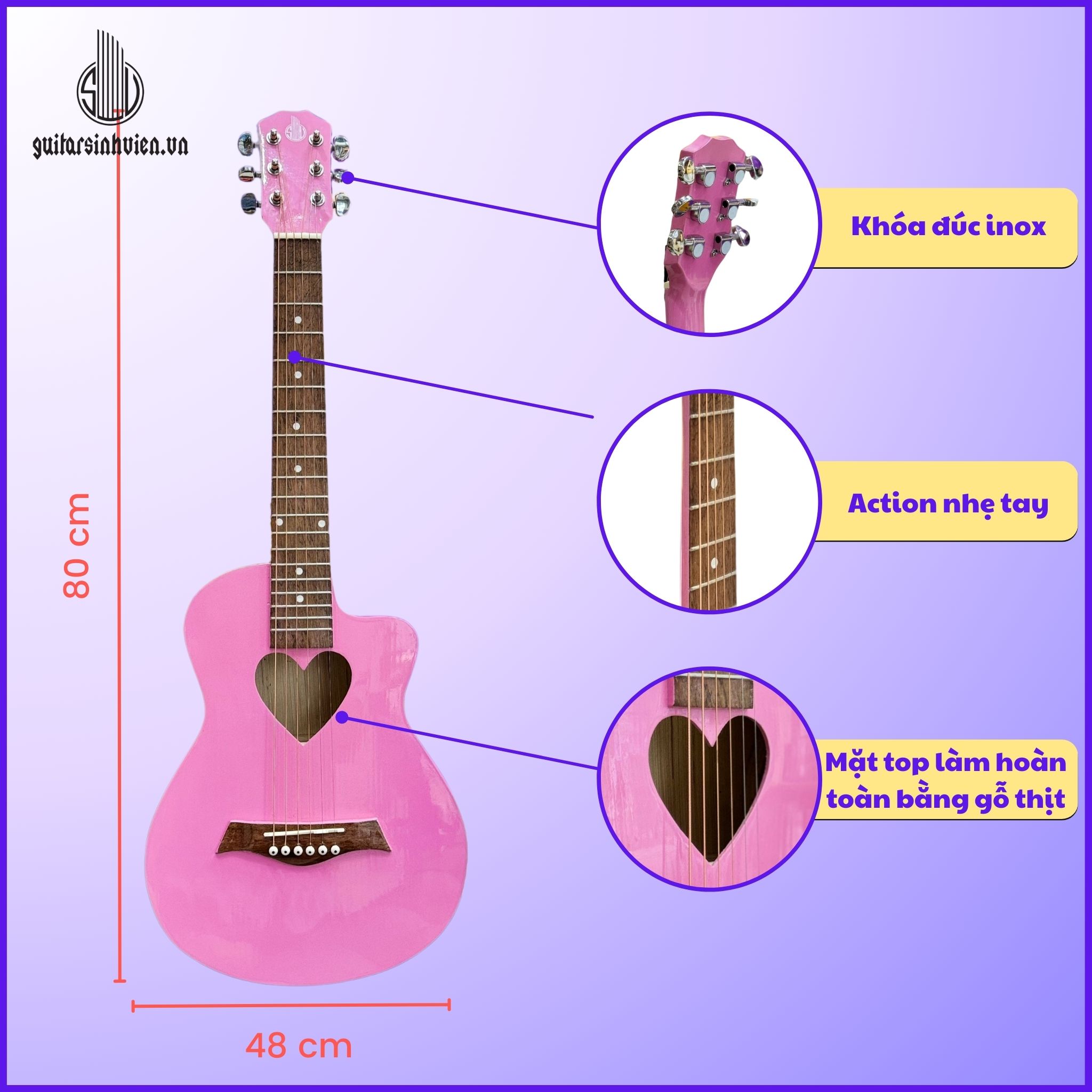 Đàn Guitar Mini Size 1/2 Đàn Guitar Mini Size 1/2