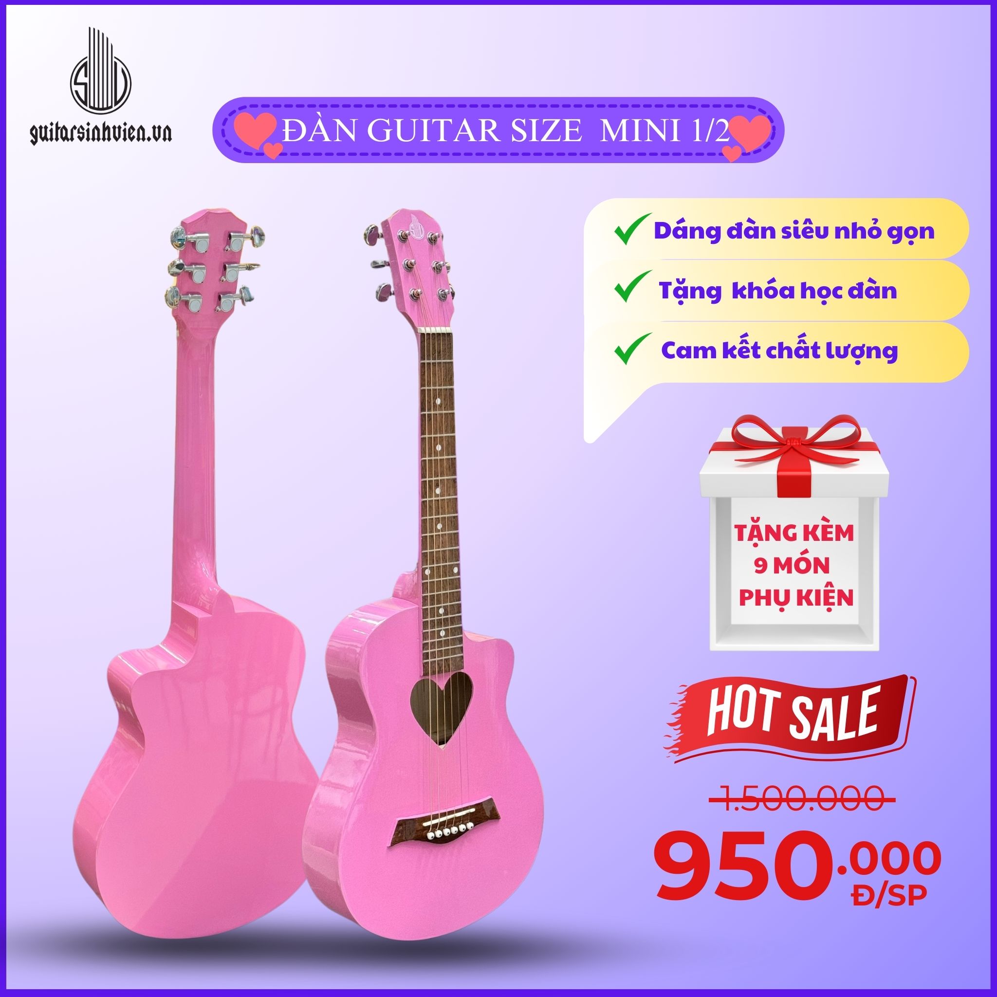 Đàn Guitar Mini Size 1/2 Đàn Guitar Mini Size 1/2