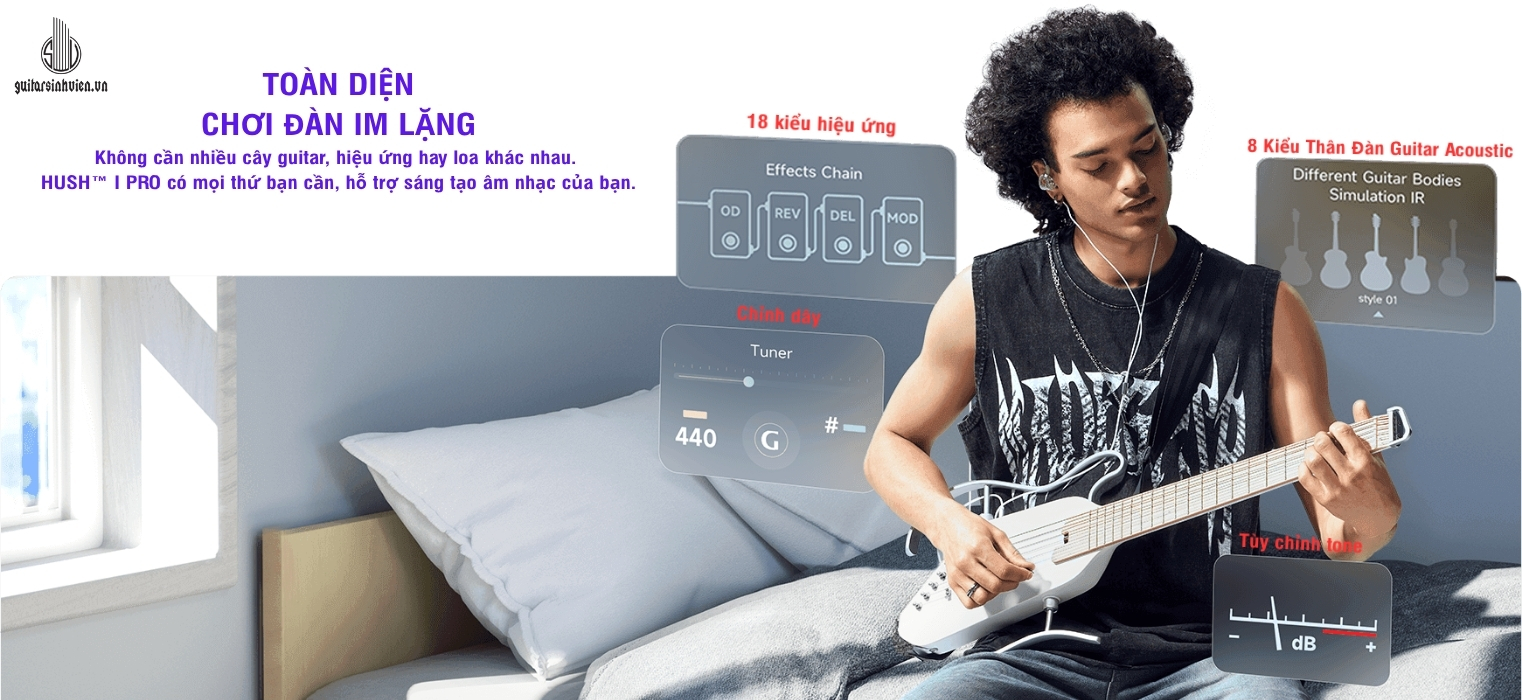 Đàn Guitar Sillent Donner Hush I Pro Chính hãng Đàn Guitar Sillent Donner Hush I Pro Chính hãng