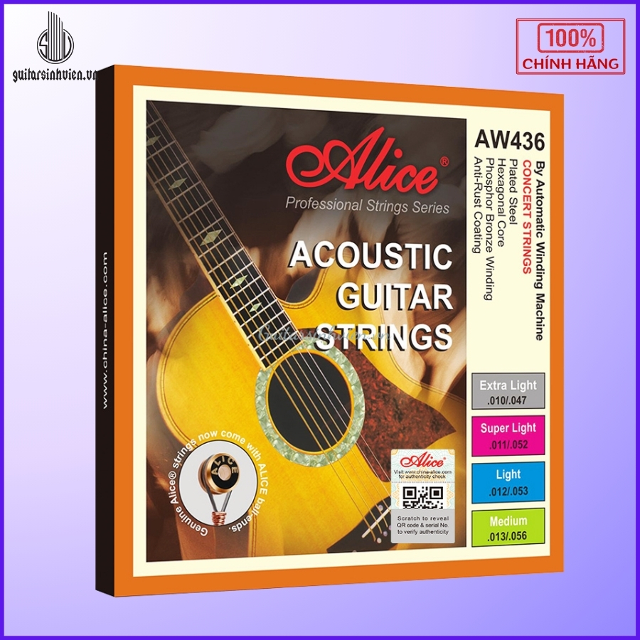 Dây Đàn Guitar Acoustic Alice AW436 Dây Đàn Guitar Acoustic Alice AW436