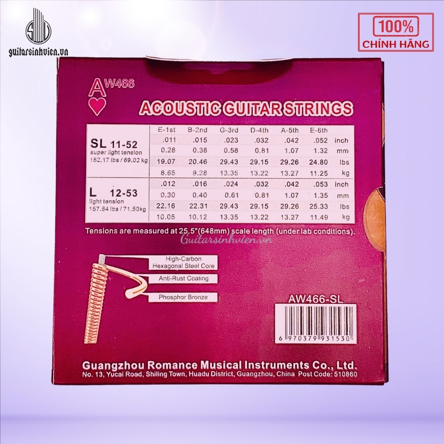 Dây Đàn Guitar Acoustic Alice AW466 Chính Hãng Dây Đàn Guitar Acoustic Alice AW466 Chính Hãng