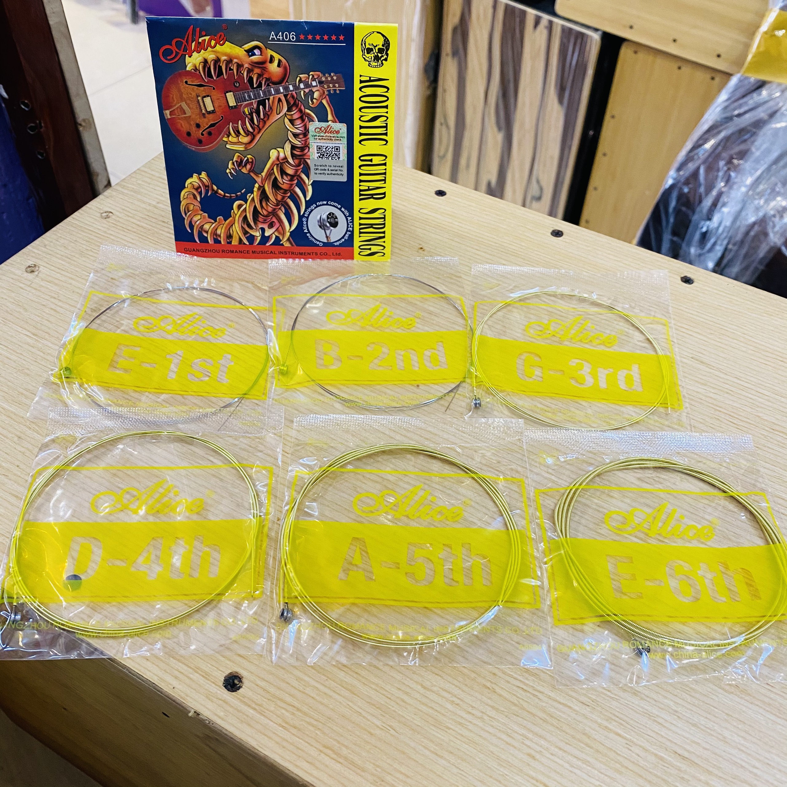 Dây đàn guitar acoustic Alice chính hãng A406 Dây đàn guitar acoustic Alice chính hãng A406