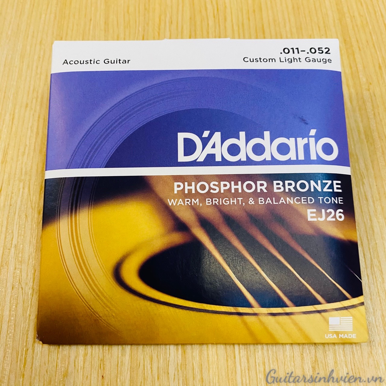 dây đàn guitar acoustic d'adario chính hãng EJ26 dây đàn guitar acoustic d'adario chính hãng EJ26