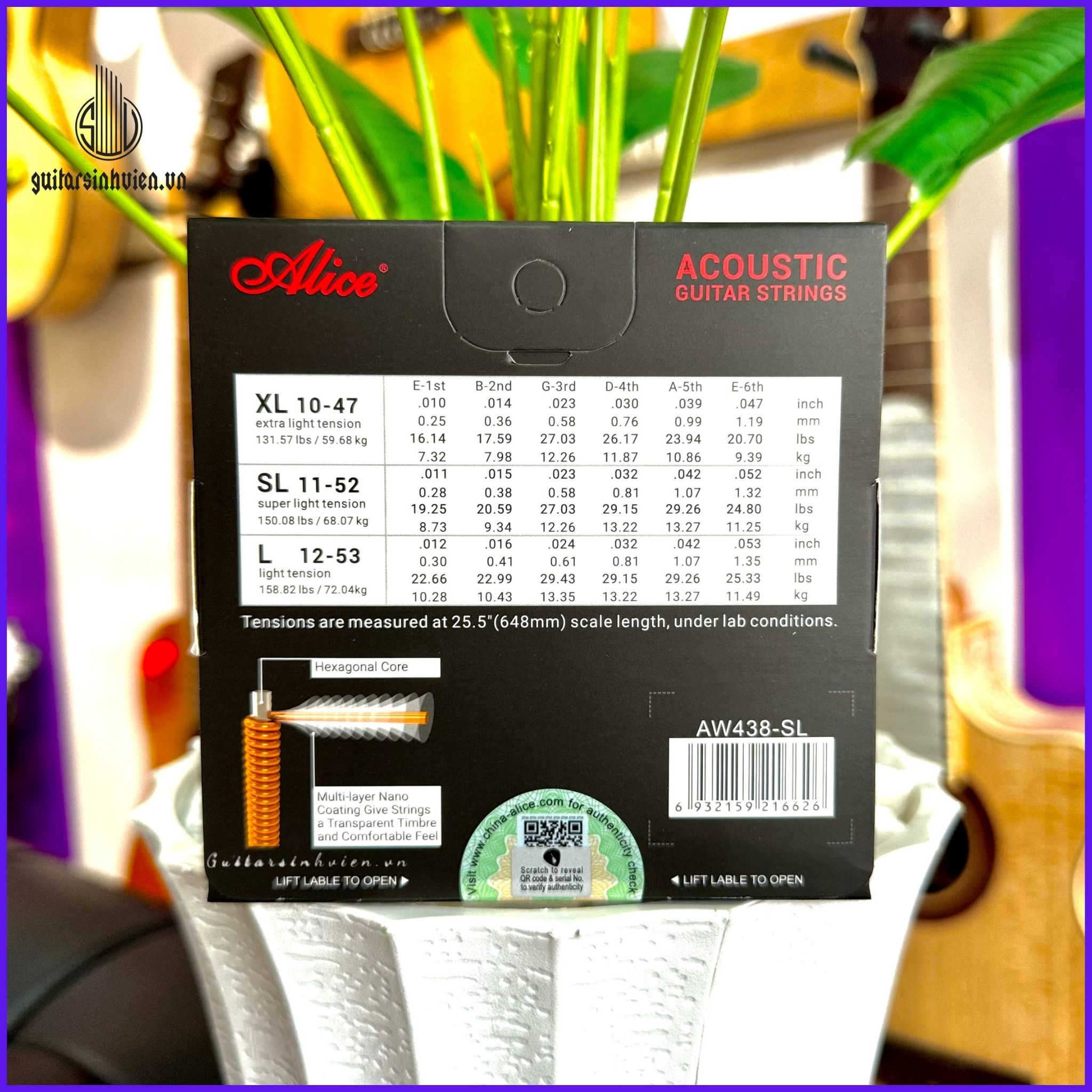 dây đàn guitar alice aw438 chính hãng dây đàn guitar alice aw438 chính hãng