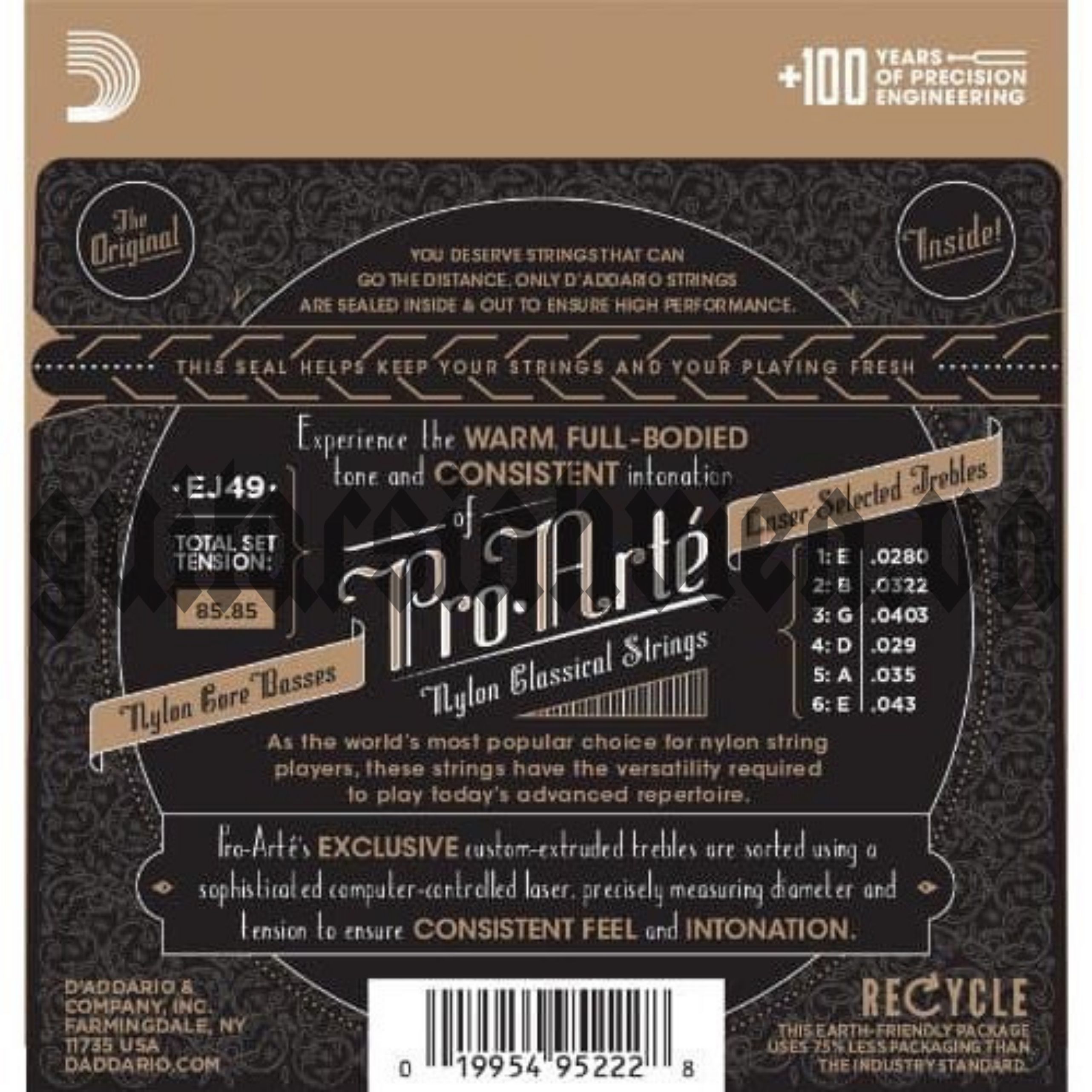 Dây đàn guitar classic chính hãng D'Addario EJ49 Dây đàn guitar classic chính hãng D'Addario EJ49
