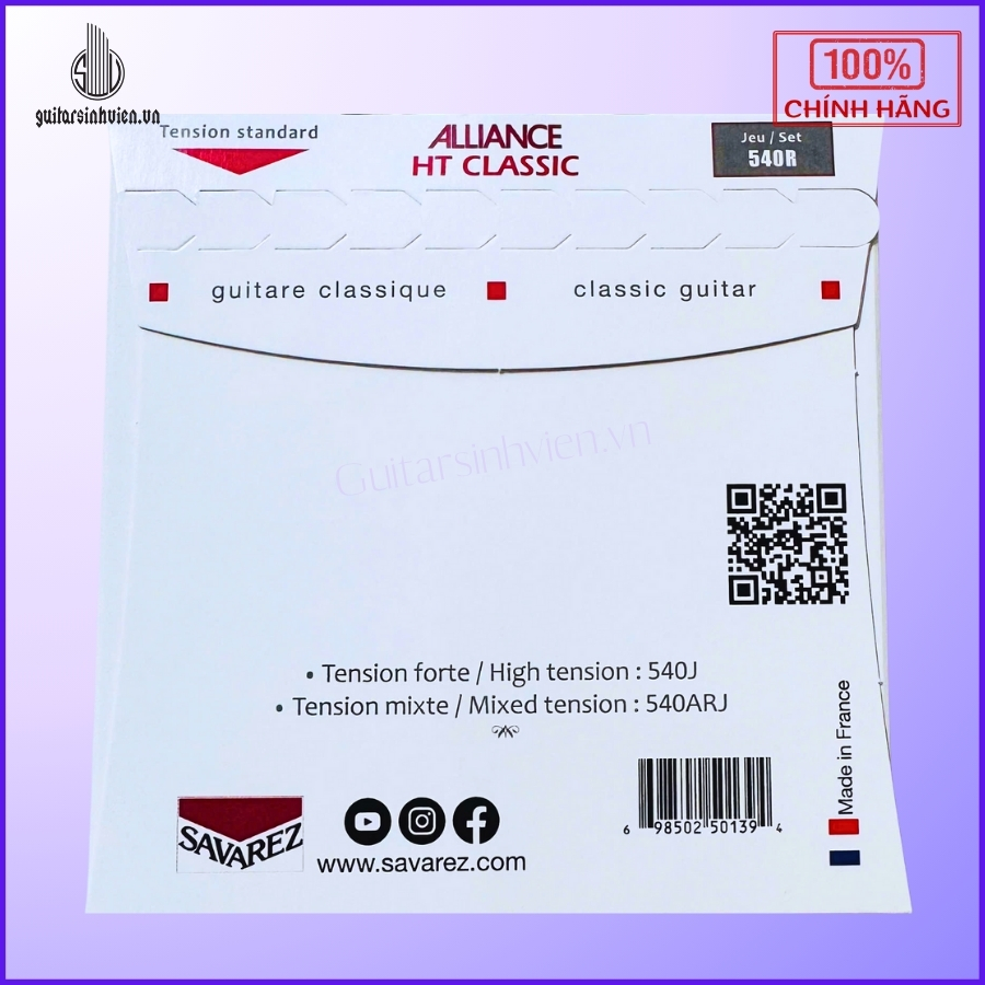 Dây Đàn Guitar Classic Chính Hãng Savarez 540R Dây Đàn Guitar Classic Chính Hãng Savarez 540R
