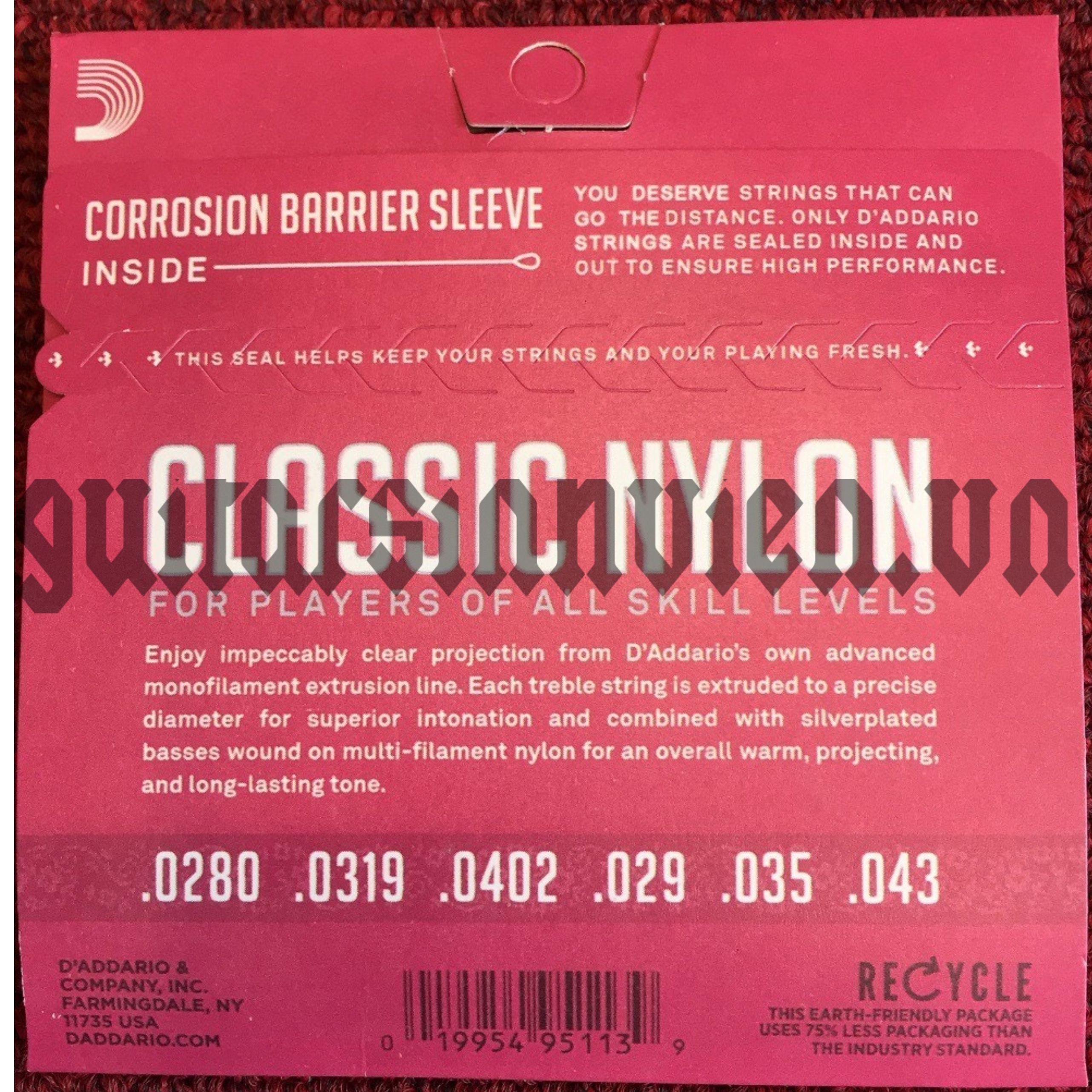 Dây đàn guitar classic D'Addario chính hãng EJ27N Dây đàn guitar classic D'Addario chính hãng EJ27N