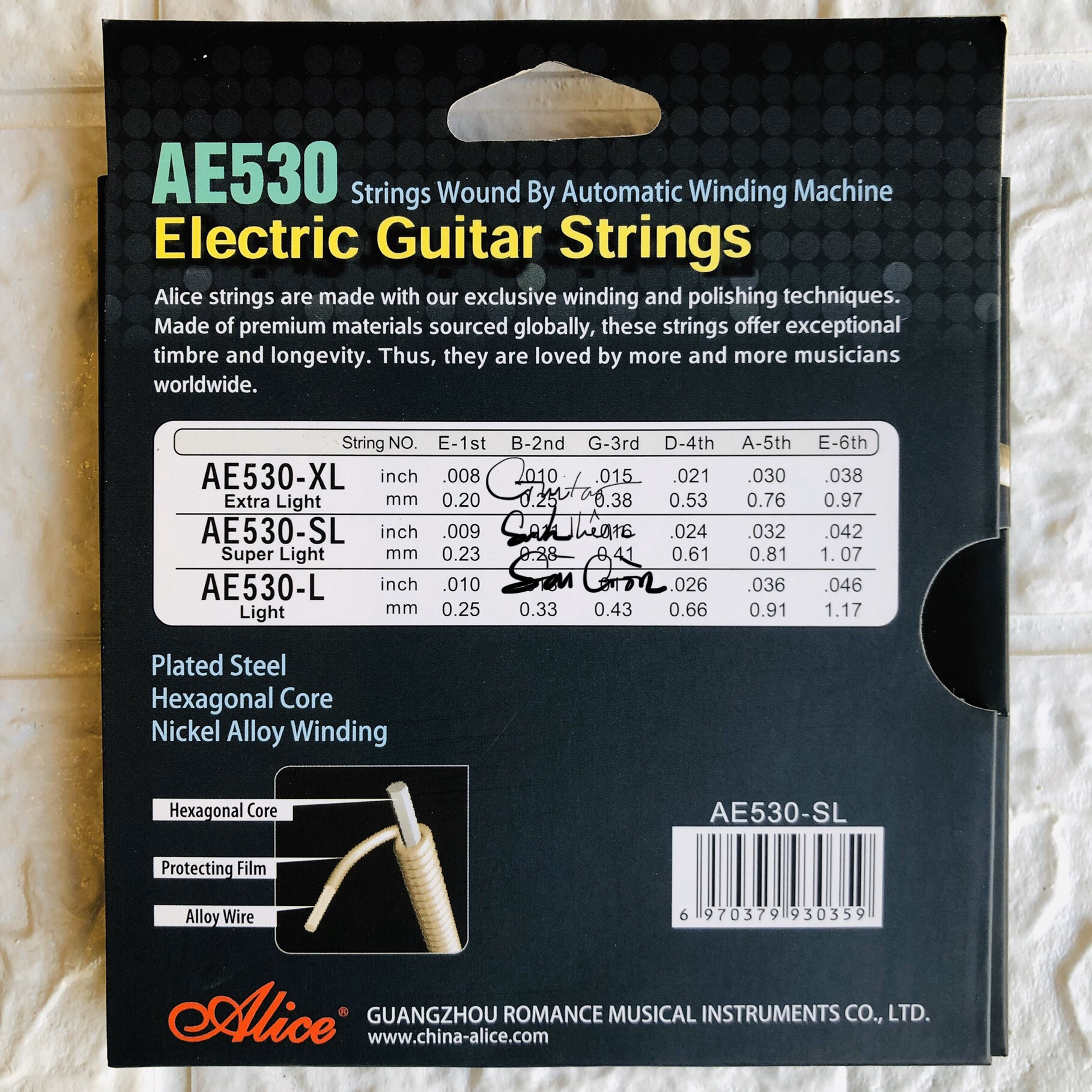 Dây đàn guitar điện electric Alice AE530 Dây đàn guitar điện electric Alice AE530