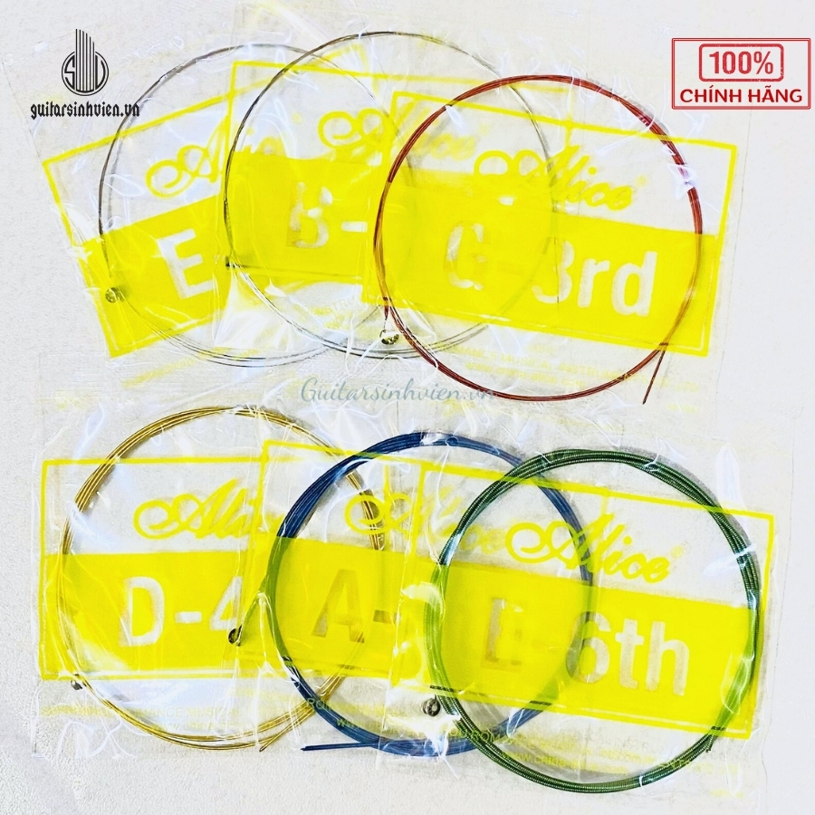 Dây Đàn Guitar Acoustic Nhiều Màu Alice A407C Dây Đàn Guitar Acoustic Nhiều Màu Alice A407C