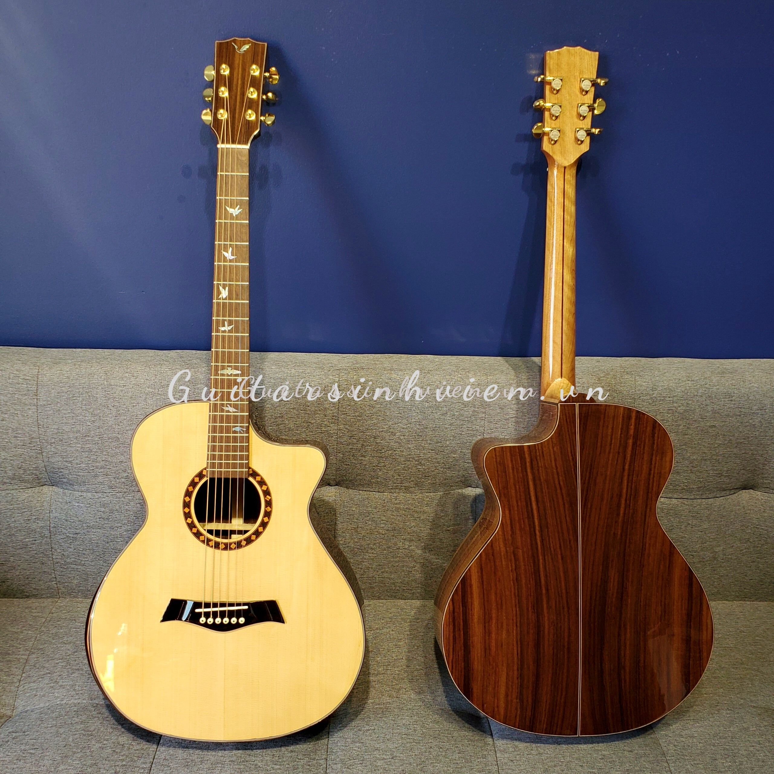 Đàn guitar acoustic Việt Nam custom cao cấp V5 Đàn guitar acoustic Việt Nam custom cao cấp V5