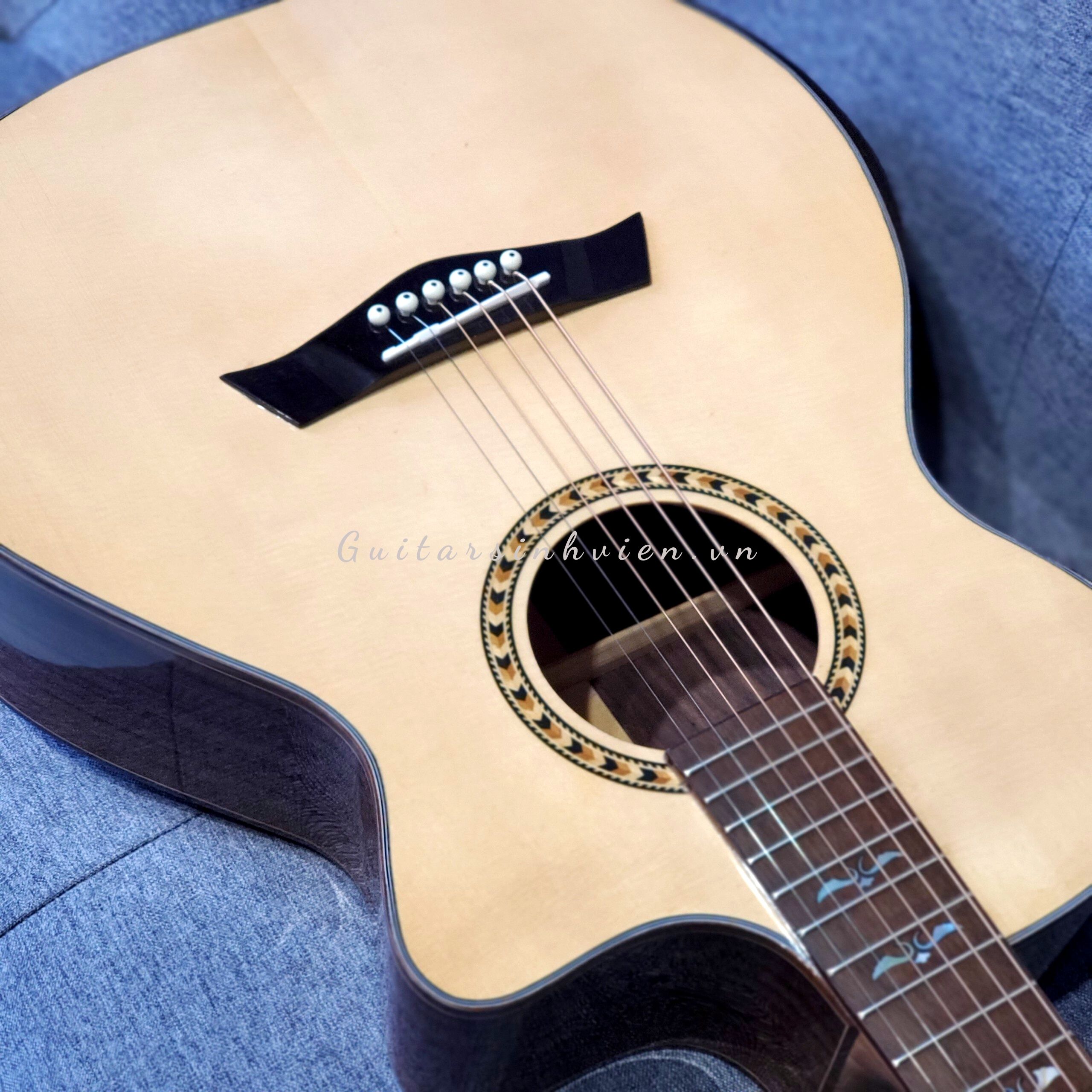 Đàn guitar acoustic Việt Nam custom cao cấp V5 Đàn guitar acoustic Việt Nam custom cao cấp V5