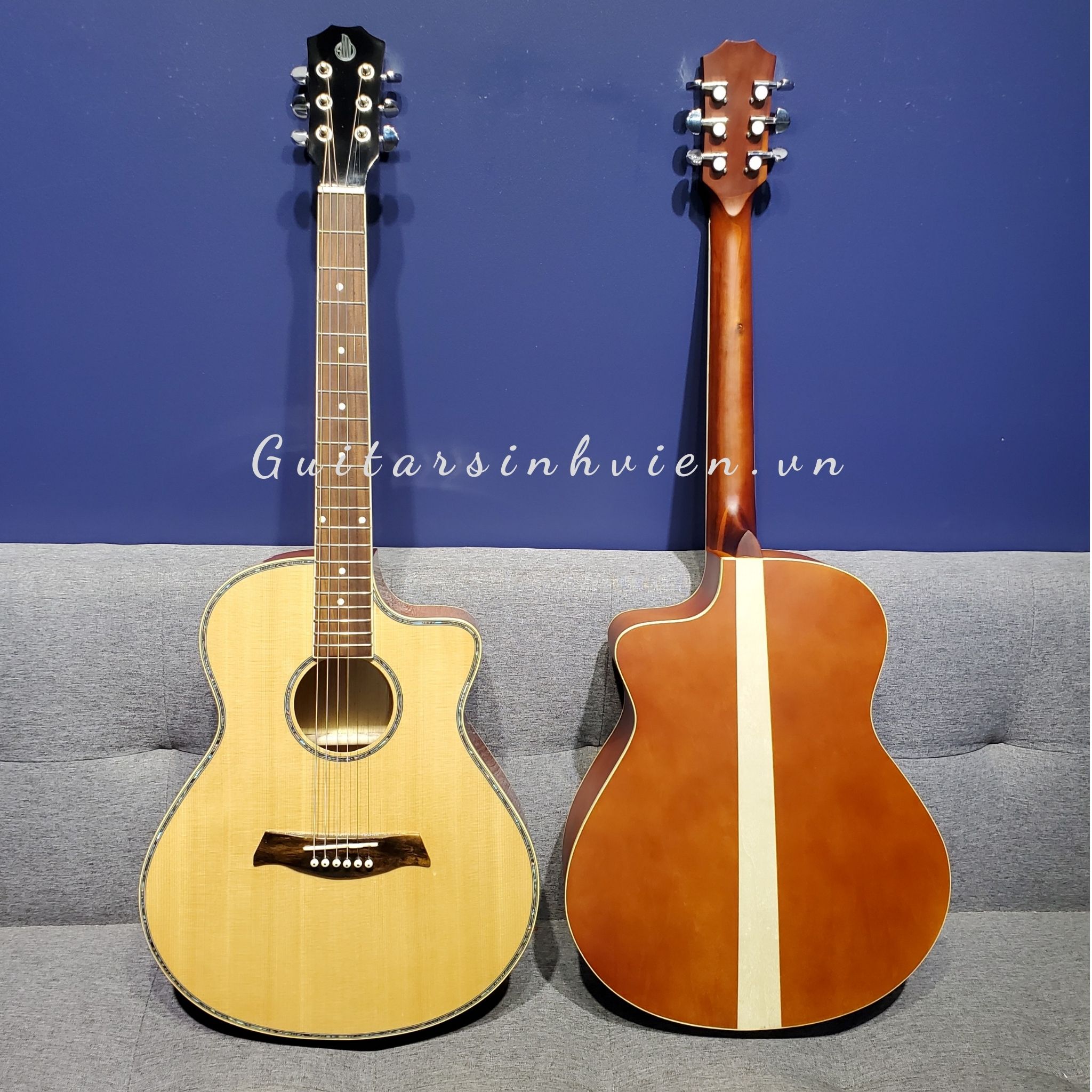 Guitar tập chơi acoustic cẩn trai cao cấp - X1 Guitar tập chơi acoustic cẩn trai cao cấp - X1
