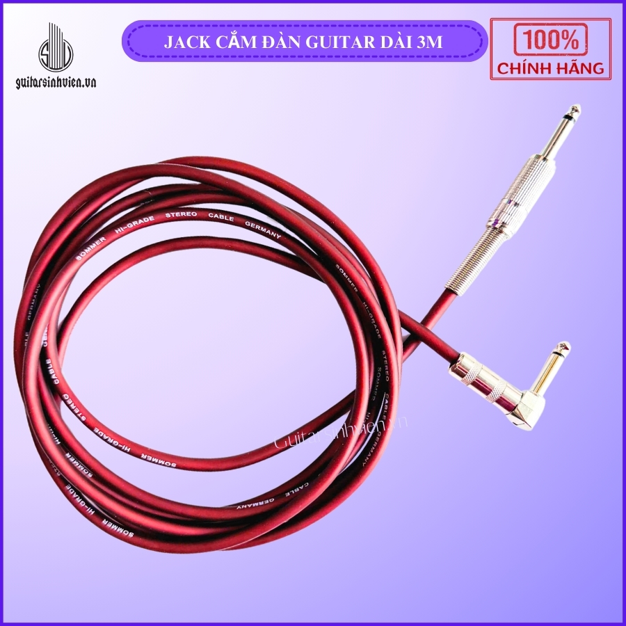 Dây Jack Cắm Đàn Guitar Gemany 6 Ly Dài 3m Dây Jack Cắm Đàn Guitar Gemany 6 Ly Dài 3m