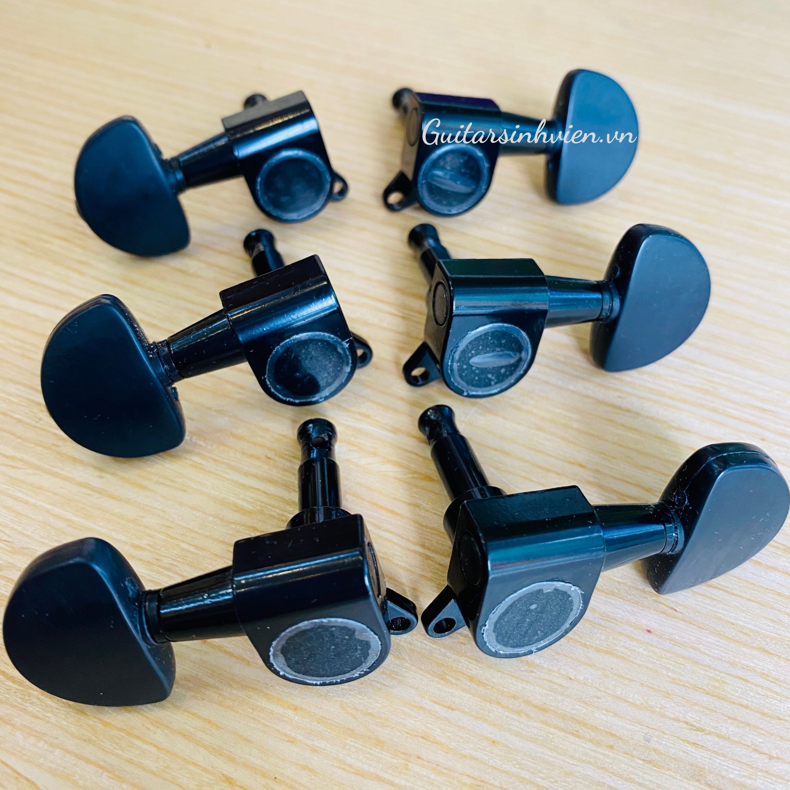 Khóa đàn guitar acoustic đúc màu đen Khóa đàn guitar acoustic đúc màu đen