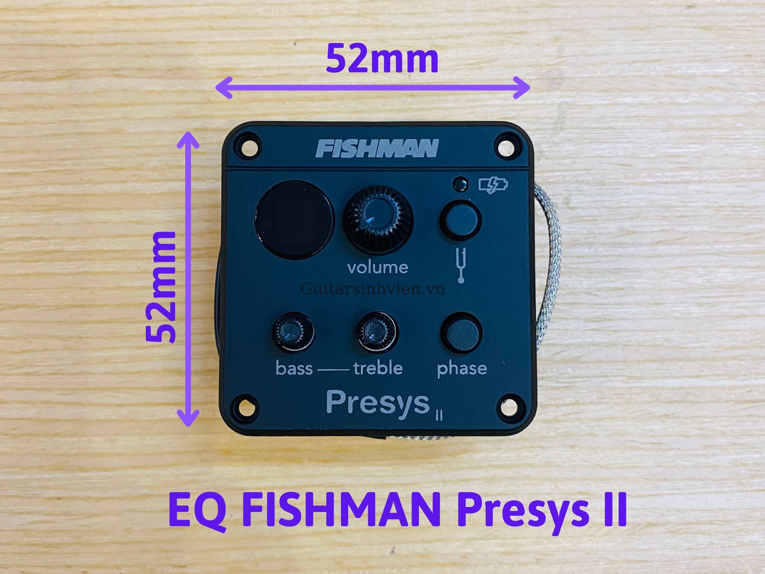 Lắp EQ Fishman presys II chính hãng Lắp EQ Fishman presys II chính hãng