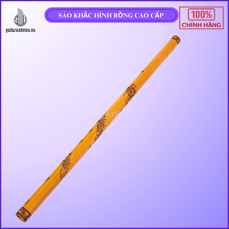 Sáo trúc khắc hình rồng cao cấp S4K Sáo trúc khắc hình rồng cao cấp S4K