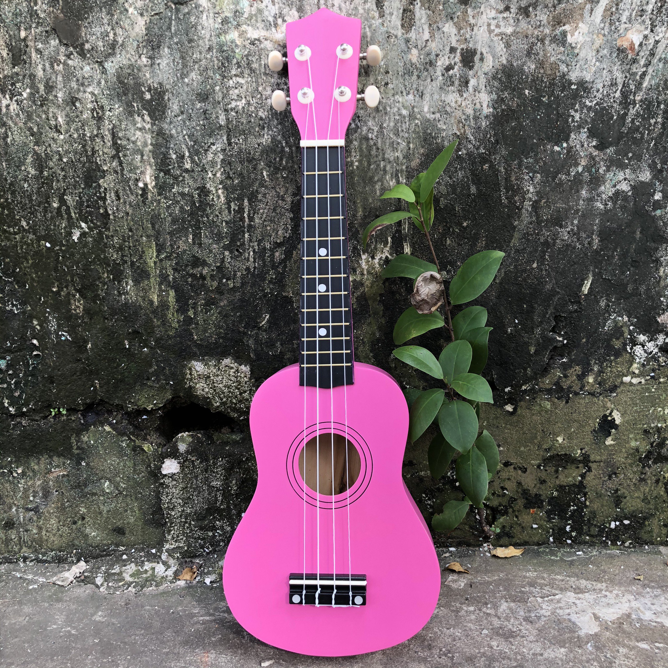 Đàn ukulele soprano màu hồng đáng yêu 